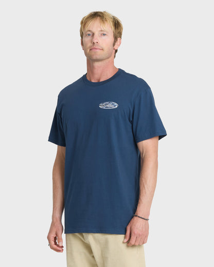 Solar Rain Classic Short Sleeve T-Shirt - Dark Denim