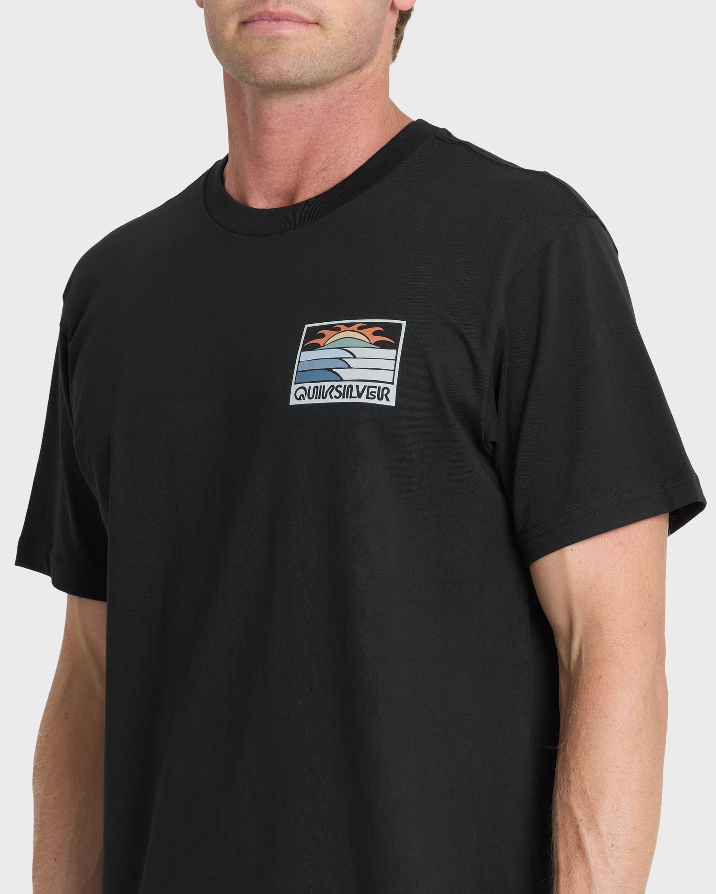 Rise Above Classic Short Sleeve Knit T-Shirt - Black