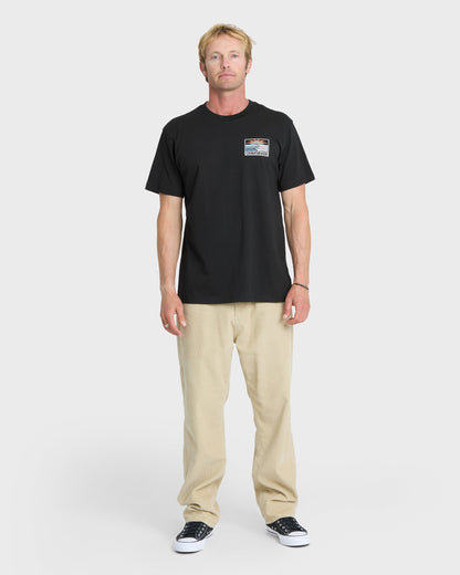 Rise Above Classic Short Sleeve Knit T-Shirt - Black