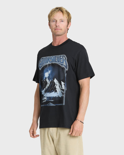 Internal Beat Classic Short Sleeve Knit T-Shirt - Black