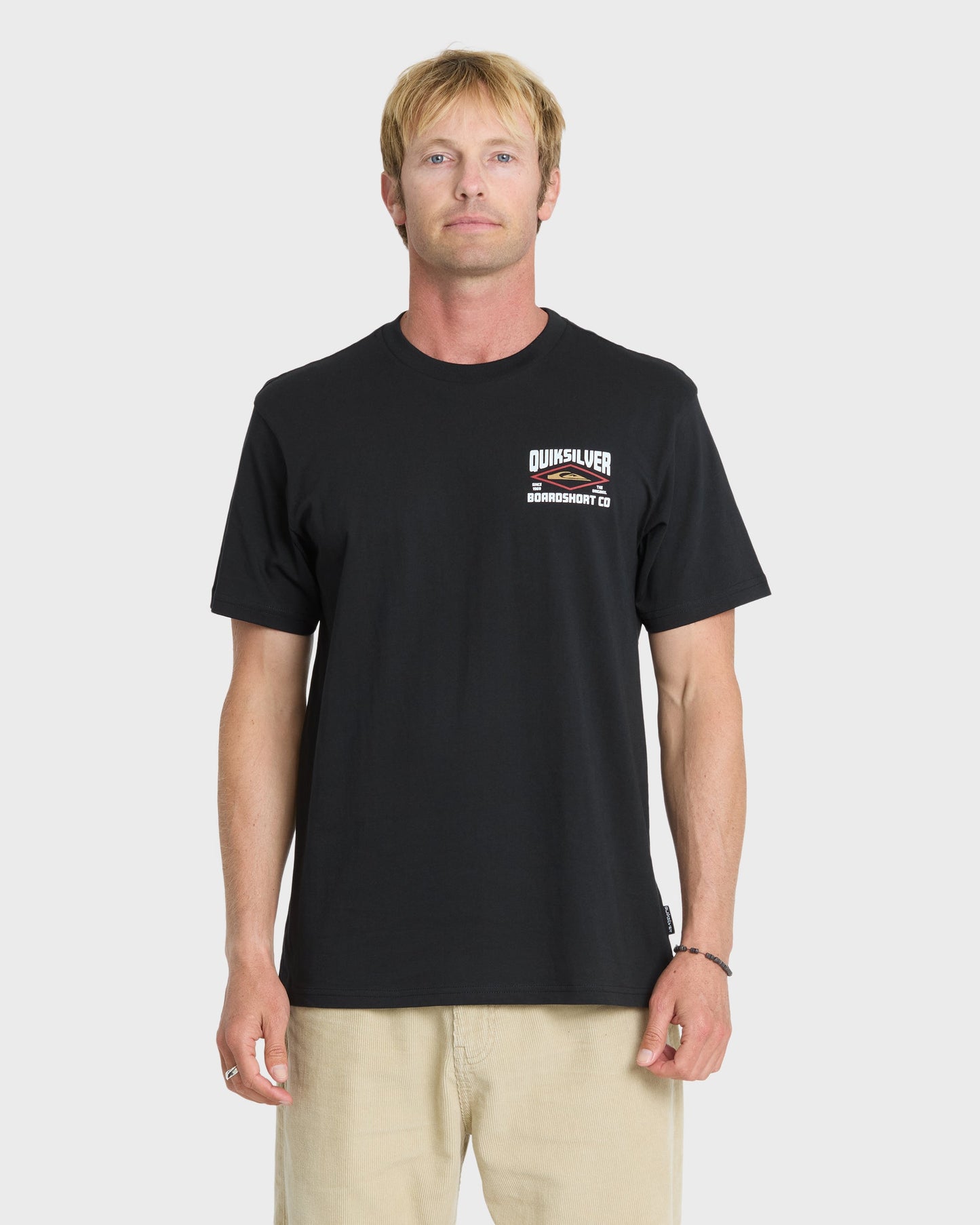 Stay Diamond Classic Short Sleeve Knit T-Shirt - Black