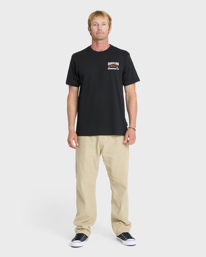 Stay Diamond Classic Short Sleeve Knit T-Shirt - Black