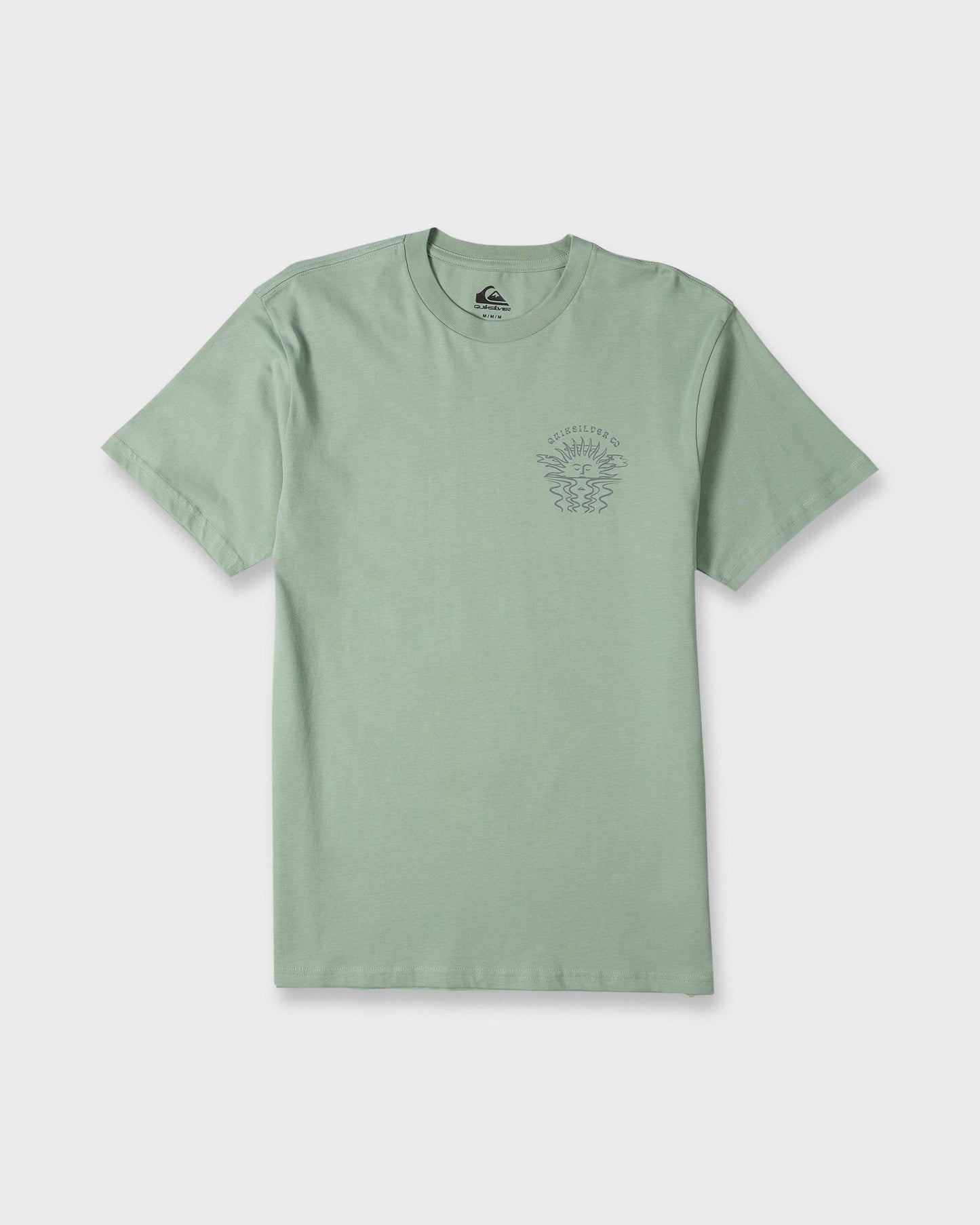 Sun Down Classic Short Sleeve Knit T-Shirt - Iceberg Green