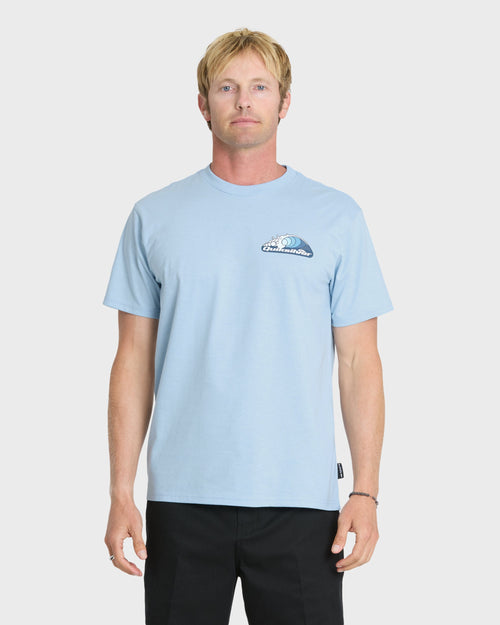 Spit Pit Classic Short Sleeve Cotton T-Shirt - Skyway Heather