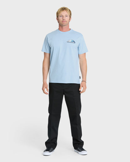 Spit Pit Classic Short Sleeve Cotton T-Shirt - Skyway Heather