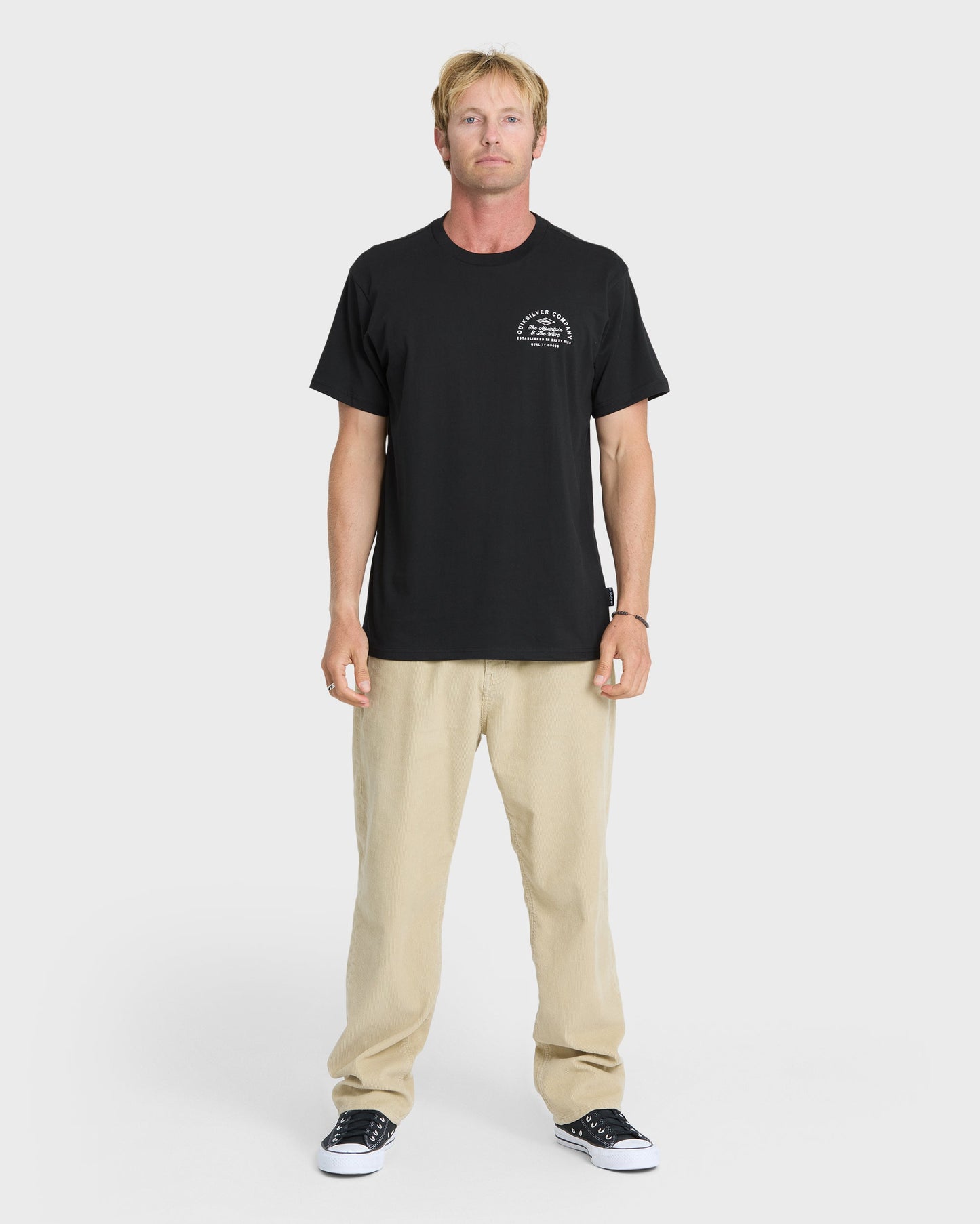 Garage Days Classic Short Sleeve Knit T-Shirt - Black