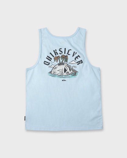Skull Rock Tank Top - Skyway Heather