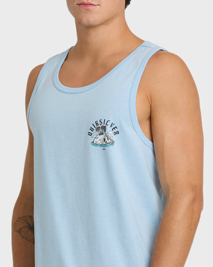 Skull Rock Tank Top - Skyway Heather