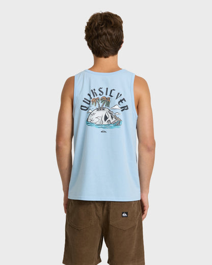 Skull Rock Tank Top - Skyway Heather