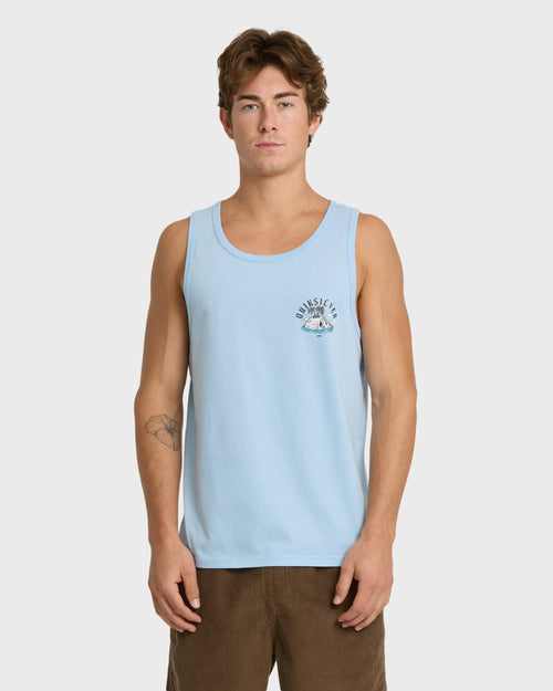 Skull Rock Tank Top - Skyway Heather