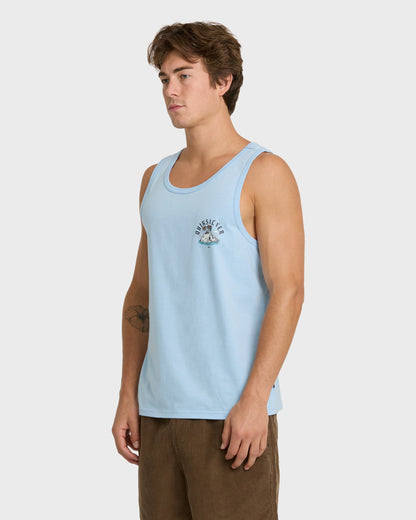 Skull Rock Tank Top - Skyway Heather