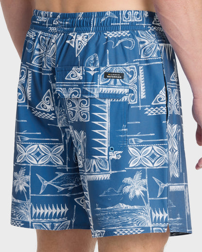 Waterman Mix Pack 17" Swim Trunks - Federal Blue