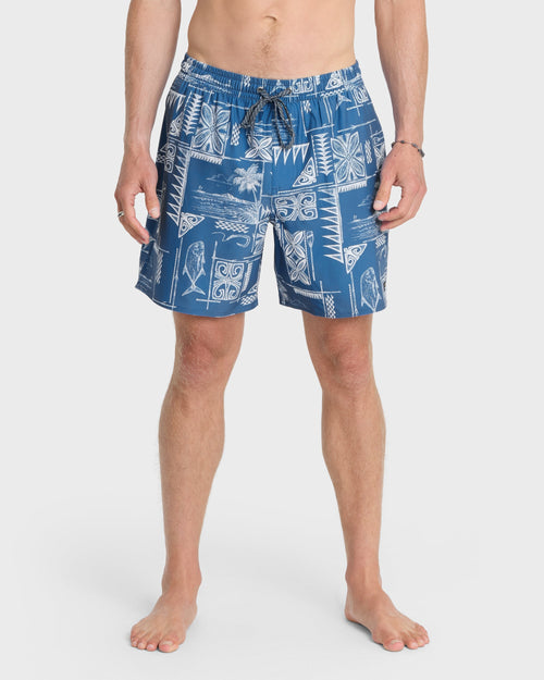 Waterman Mix Pack 17" Swim Trunks - Federal Blue