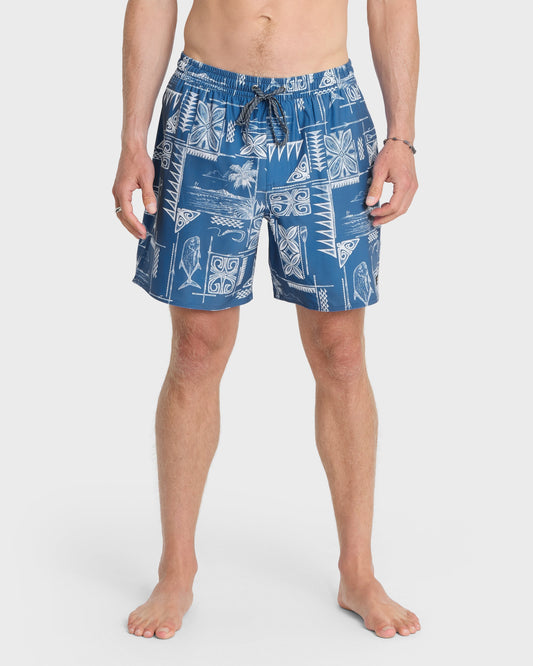 Waterman Mix Pack 17" Swim Trunks - Federal Blue