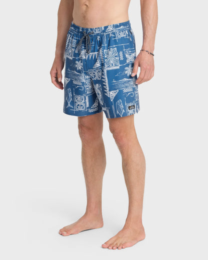 Waterman Mix Pack 17" Swim Trunks - Federal Blue