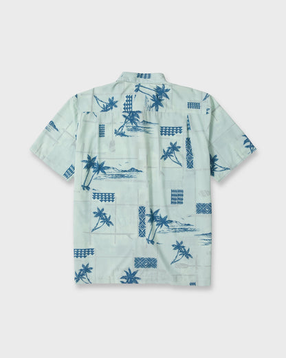 Waterman Island Time Short Sleeve Woven Shirt - Baby Blue