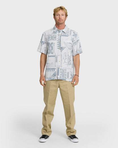 Waterman Ohana Bay Short Sleeve Woven Shirt - White