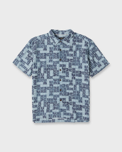 Waterman Boca Short Sleeve Woven Shirt - Blue Nights