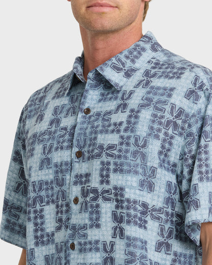 Waterman Boca Short Sleeve Woven Shirt - Blue Nights