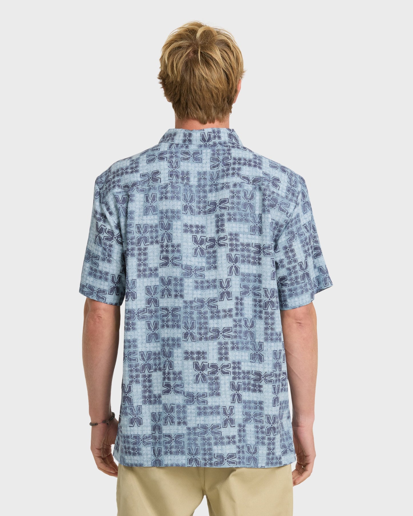 Waterman Boca Short Sleeve Woven Shirt - Blue Nights