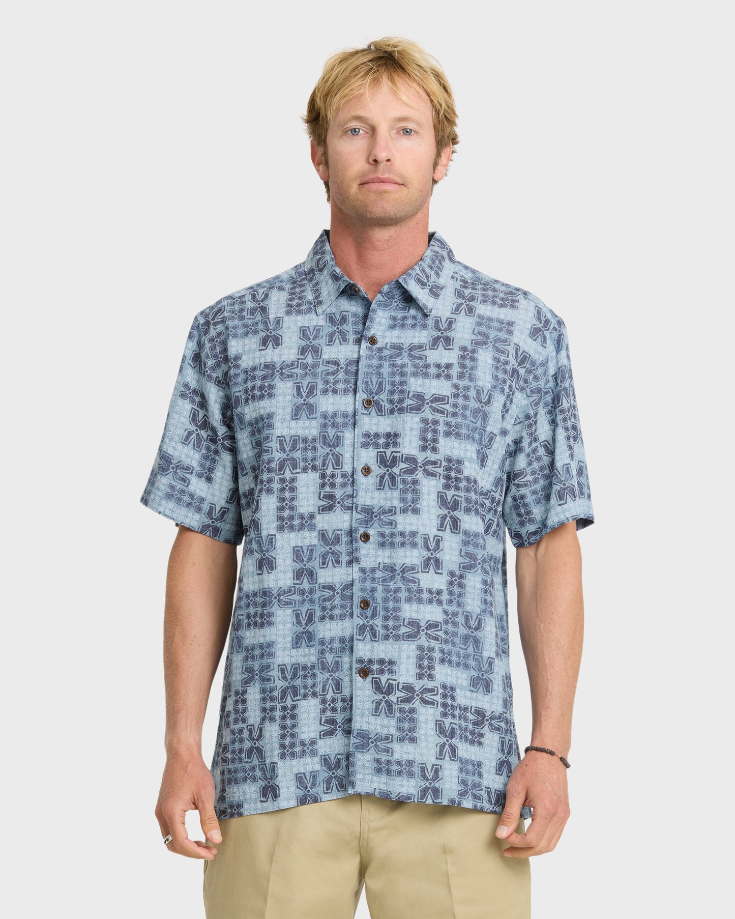Waterman Boca Short Sleeve Woven Shirt - Blue Nights