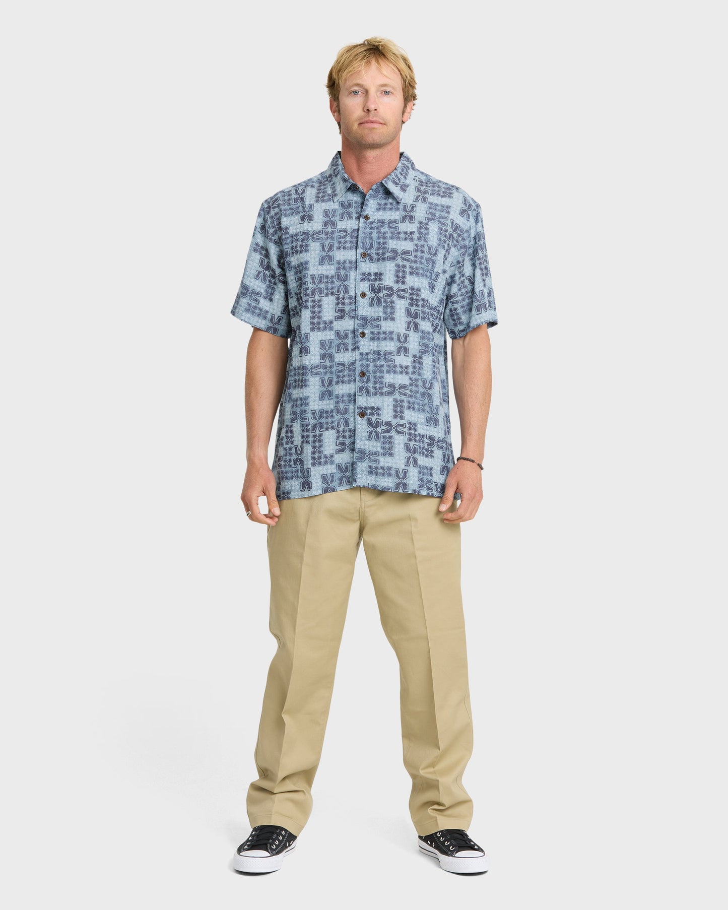Waterman Boca Short Sleeve Woven Shirt - Blue Nights