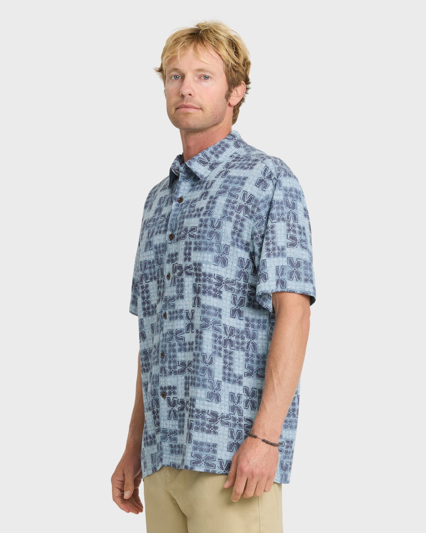 Waterman Boca Short Sleeve Woven Shirt - Blue Nights