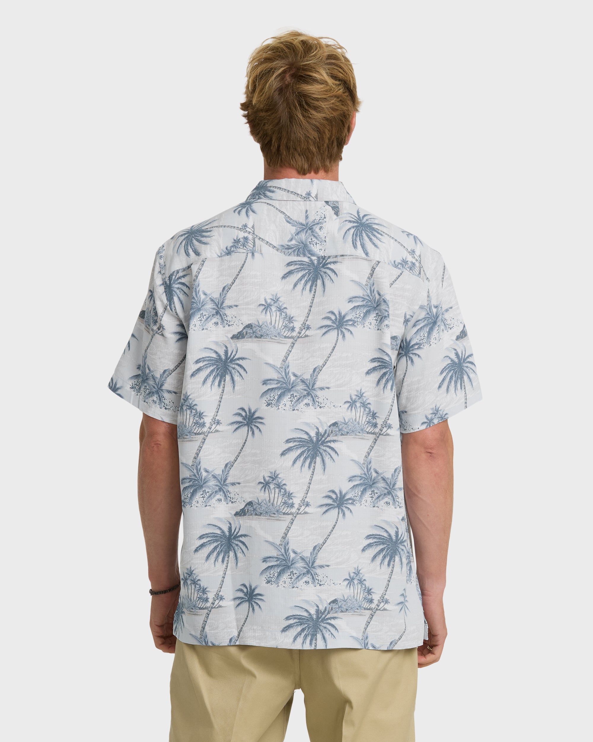 Waterman Island Vues Short Sleeve Woven Shirt - White