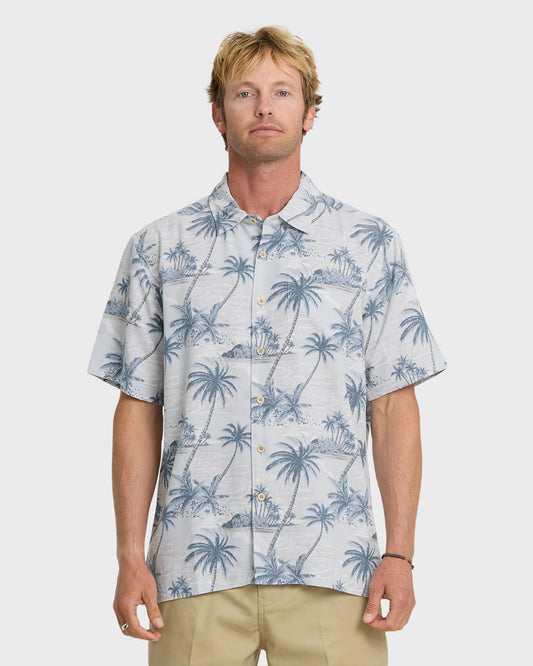 Waterman Island Vues Short Sleeve Woven Shirt - White