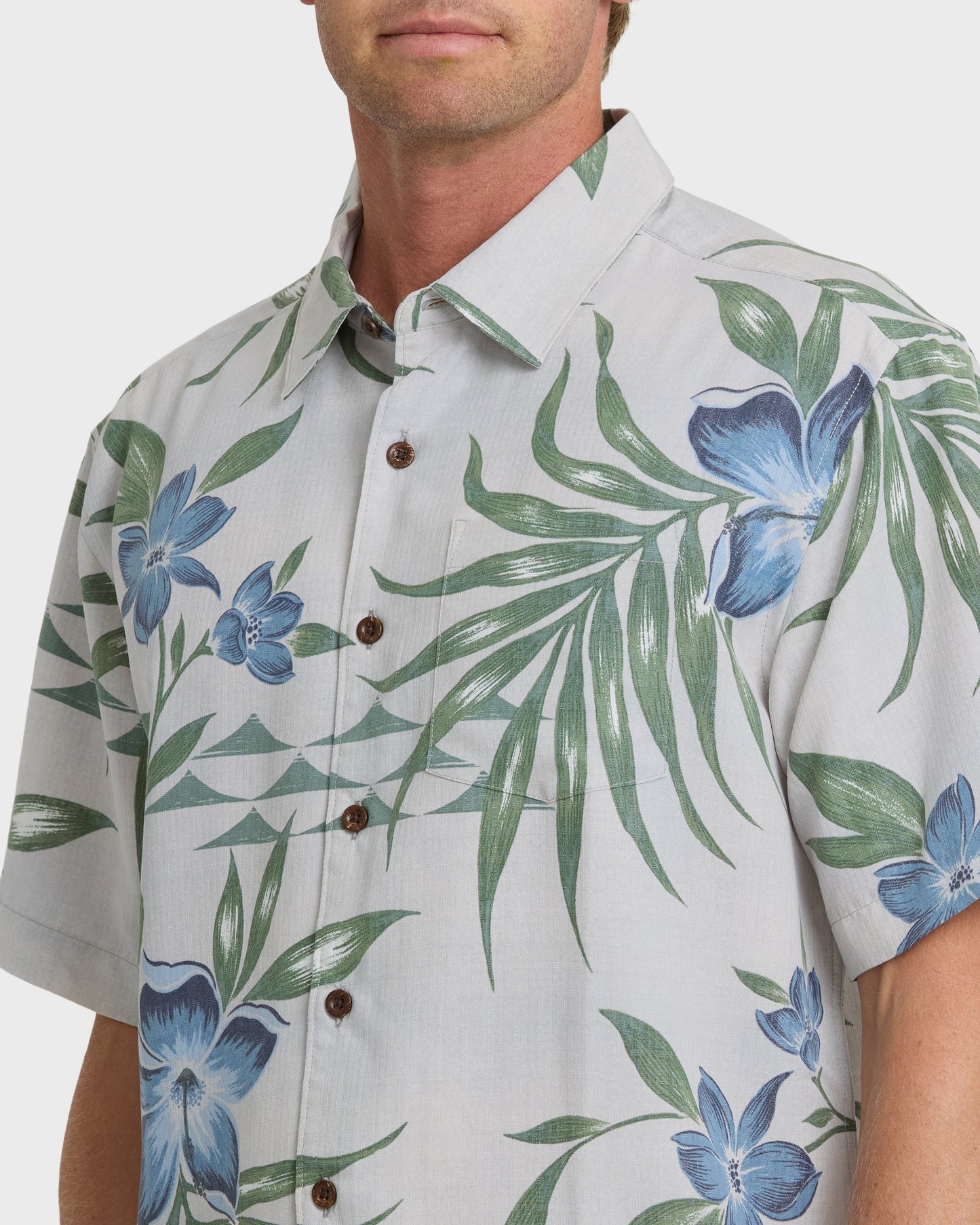 Waterman Palapa Floral Short Sleeve Woven Shirt - High Rise