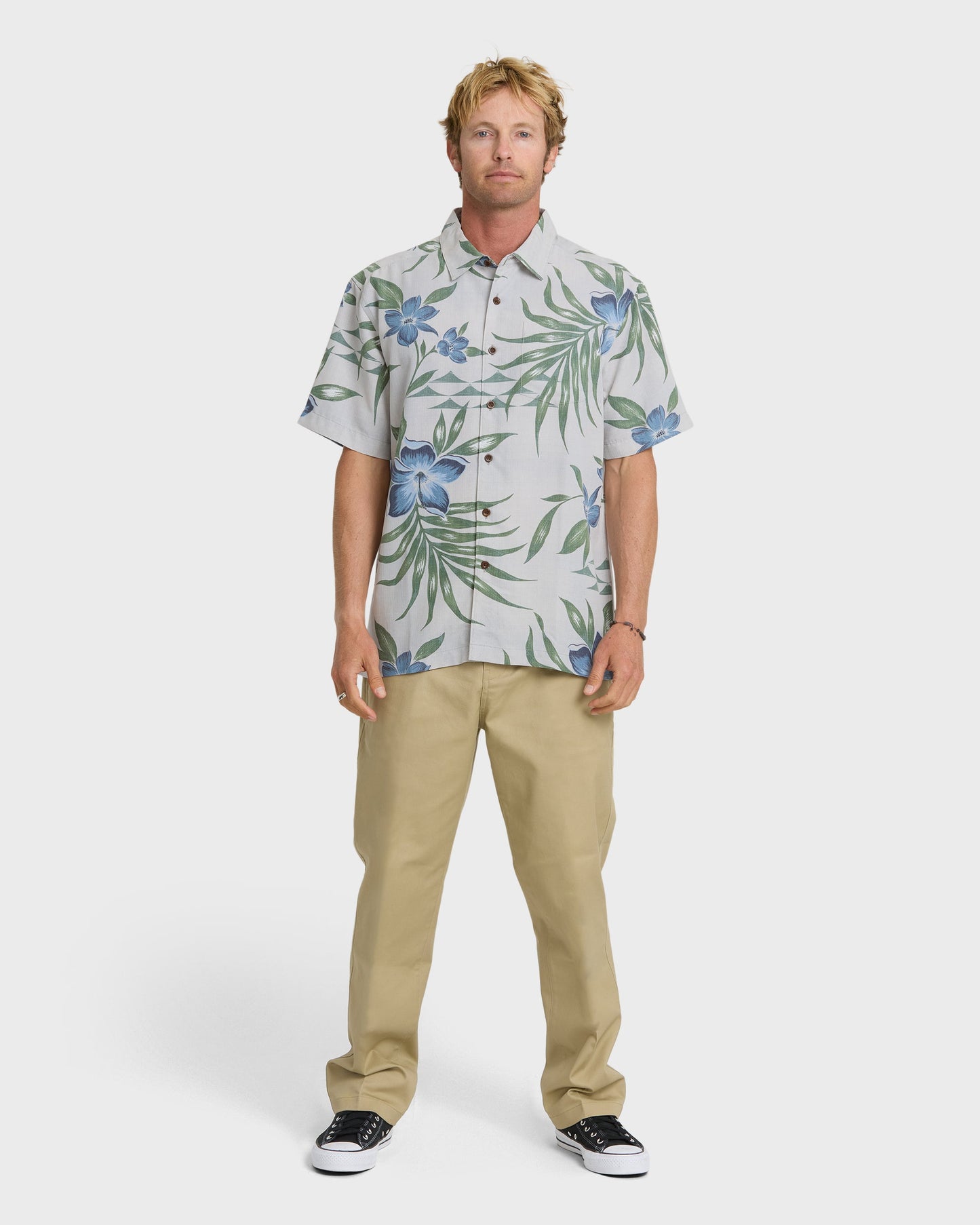 Waterman Palapa Floral Short Sleeve Woven Shirt - High Rise