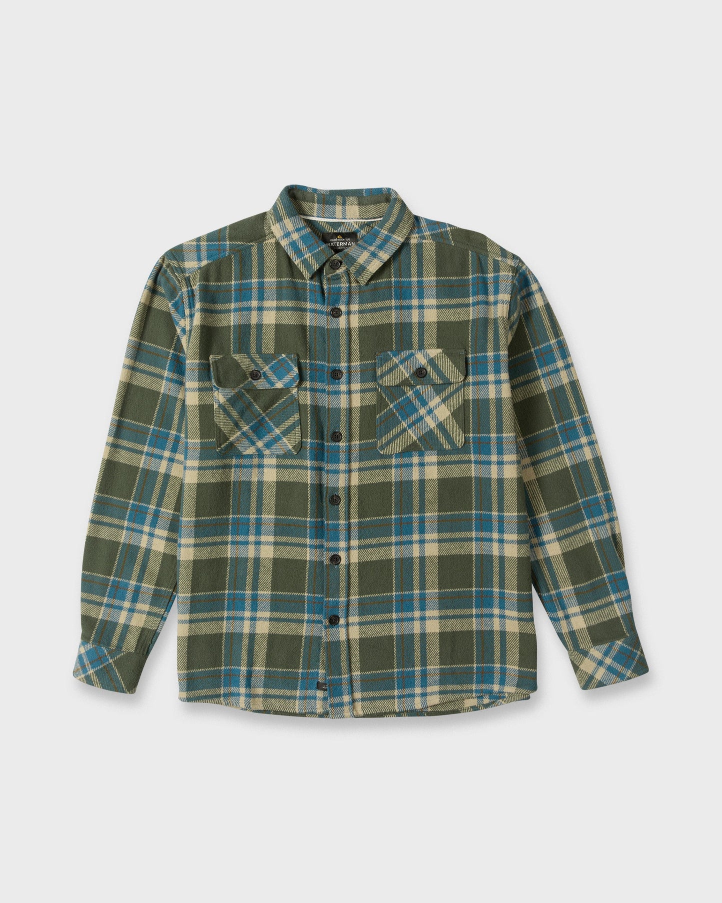 Waterman Dover Long Sleeve Flannel Overshirt - Thyme