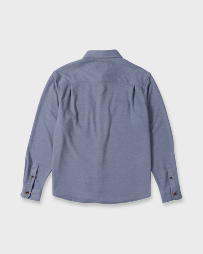 Waterman Harvest Long Sleeve Flannel Shirt - Blue Indigo