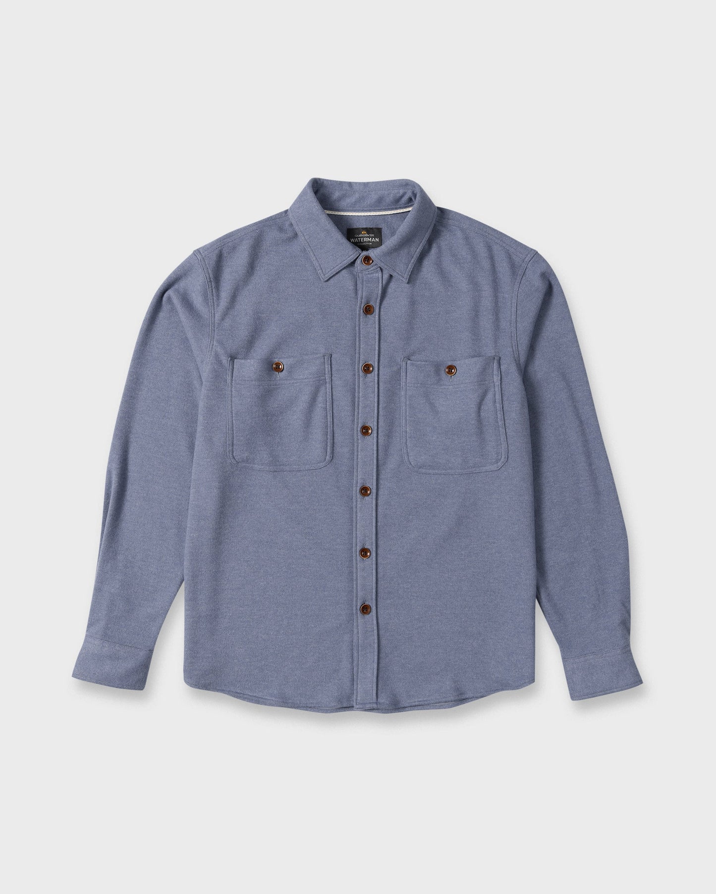 Waterman Harvest Long Sleeve Flannel Shirt - Blue Indigo