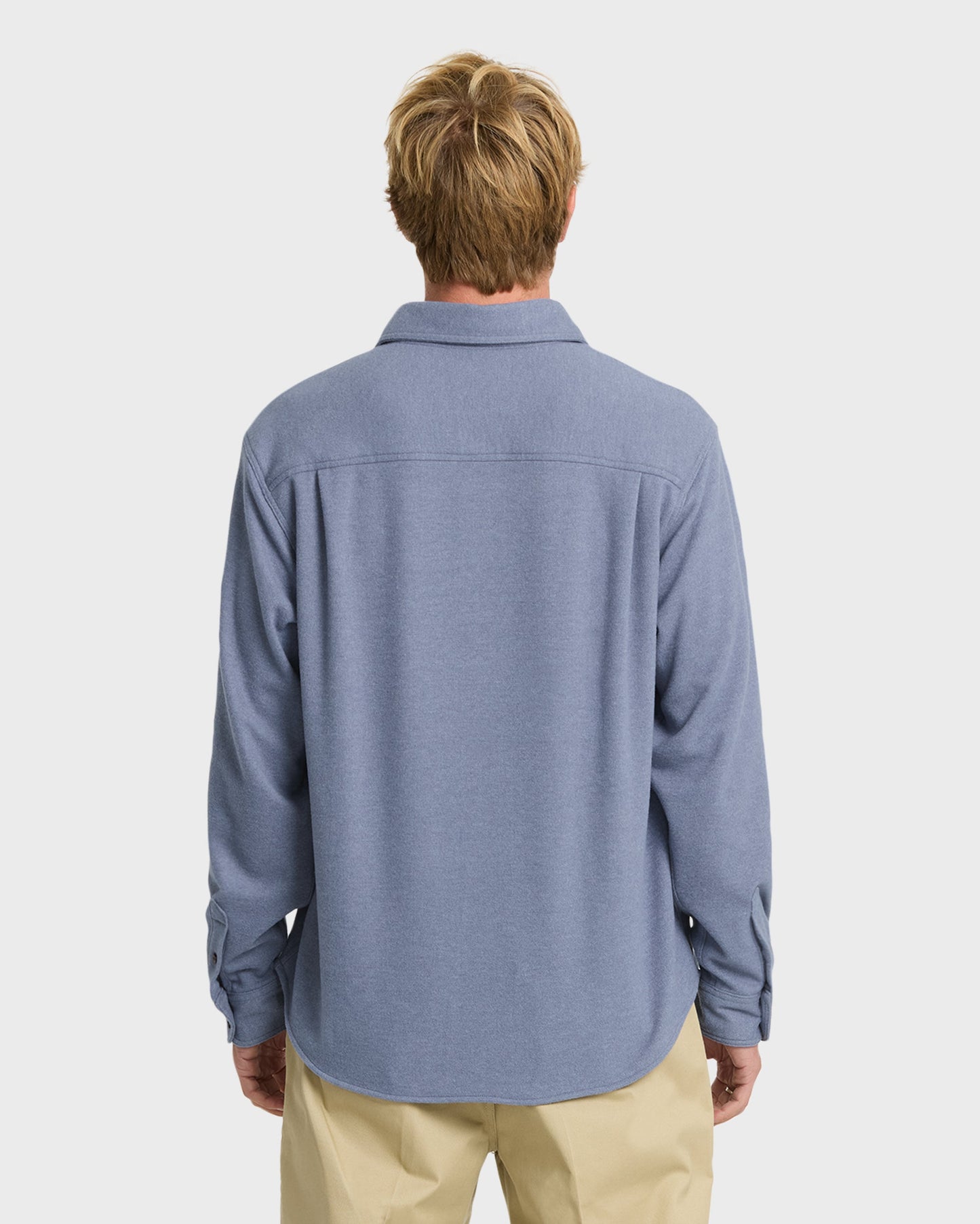 Waterman Harvest Long Sleeve Flannel Shirt - Blue Indigo
