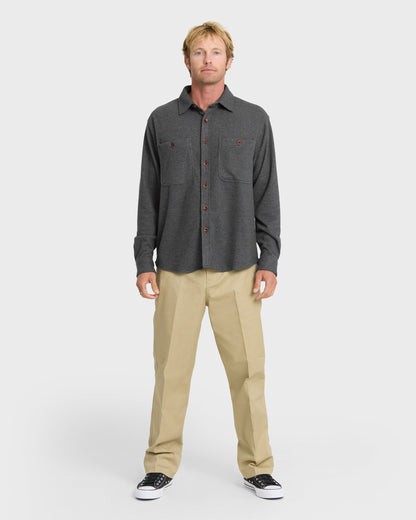 Waterman Harvest Long Sleeve Flannel Shirt - Phantom