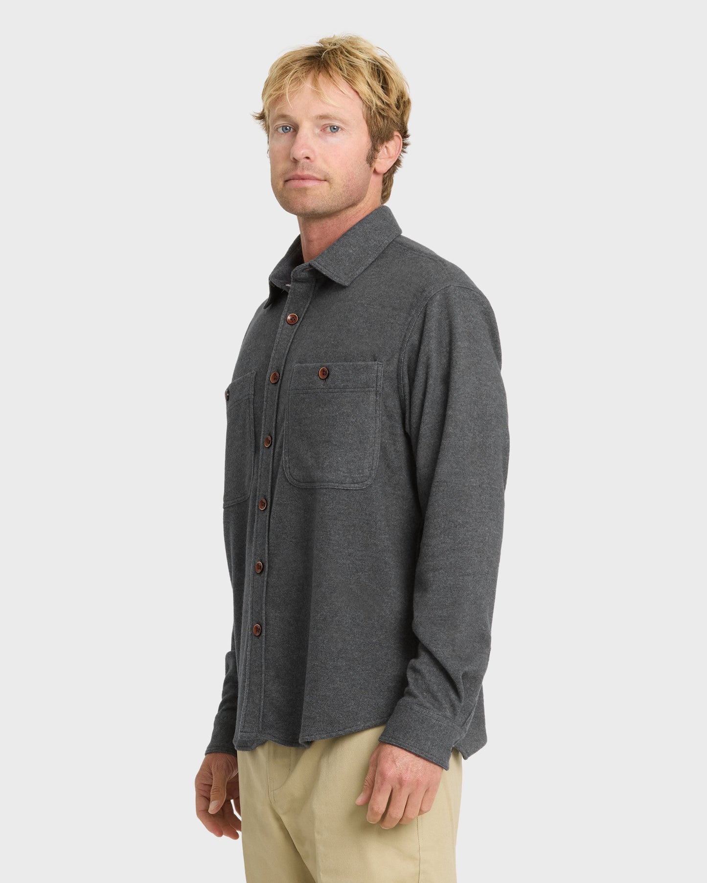 Waterman Harvest Long Sleeve Flannel Shirt - Phantom