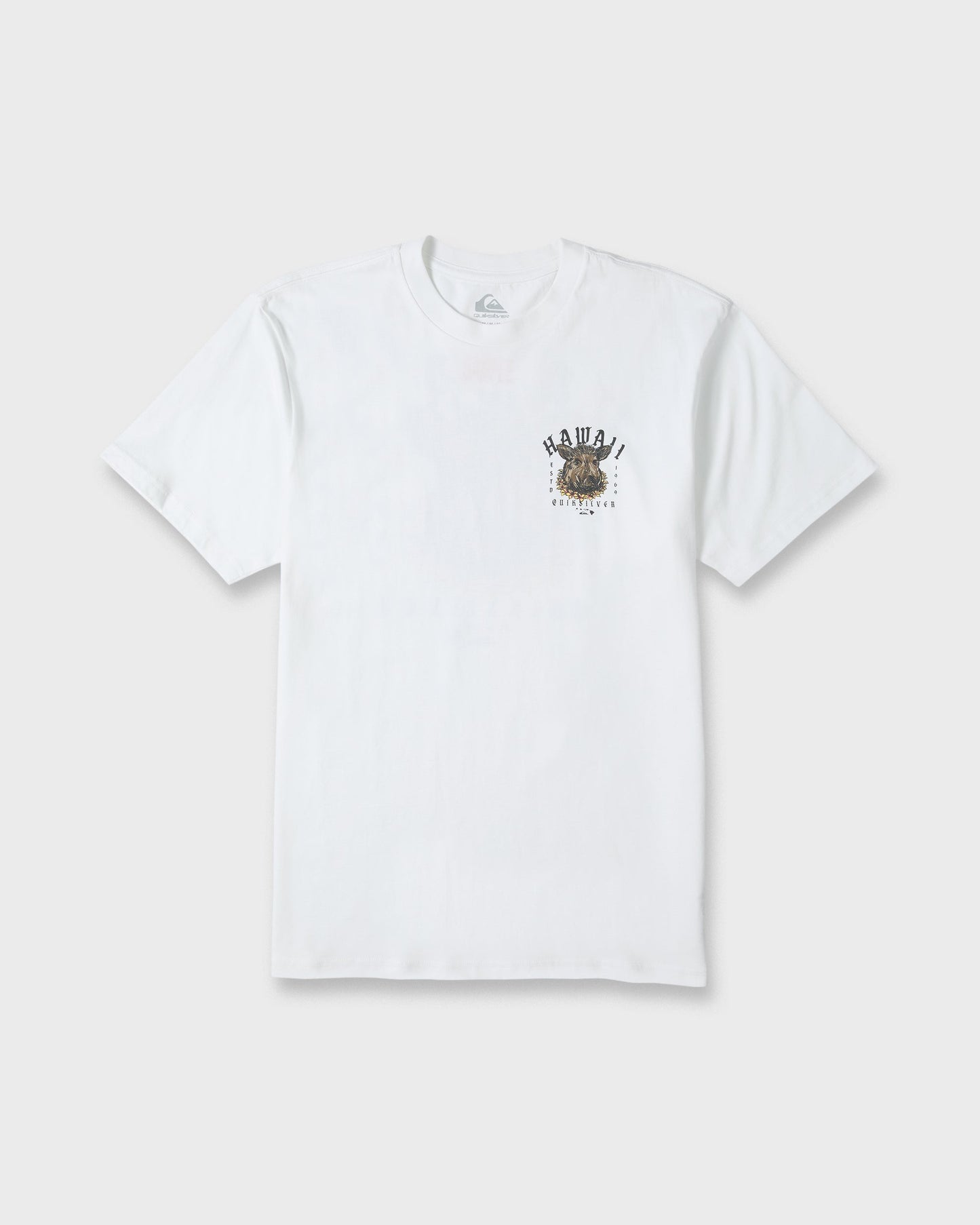 Hawaii Kalua Short Sleeve Cotton T-Shirt - White