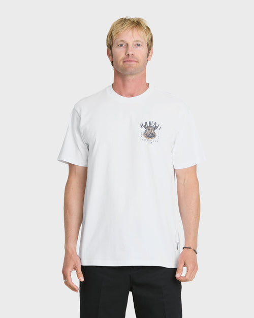 Hawaii Kalua Short Sleeve Cotton T-Shirt - White