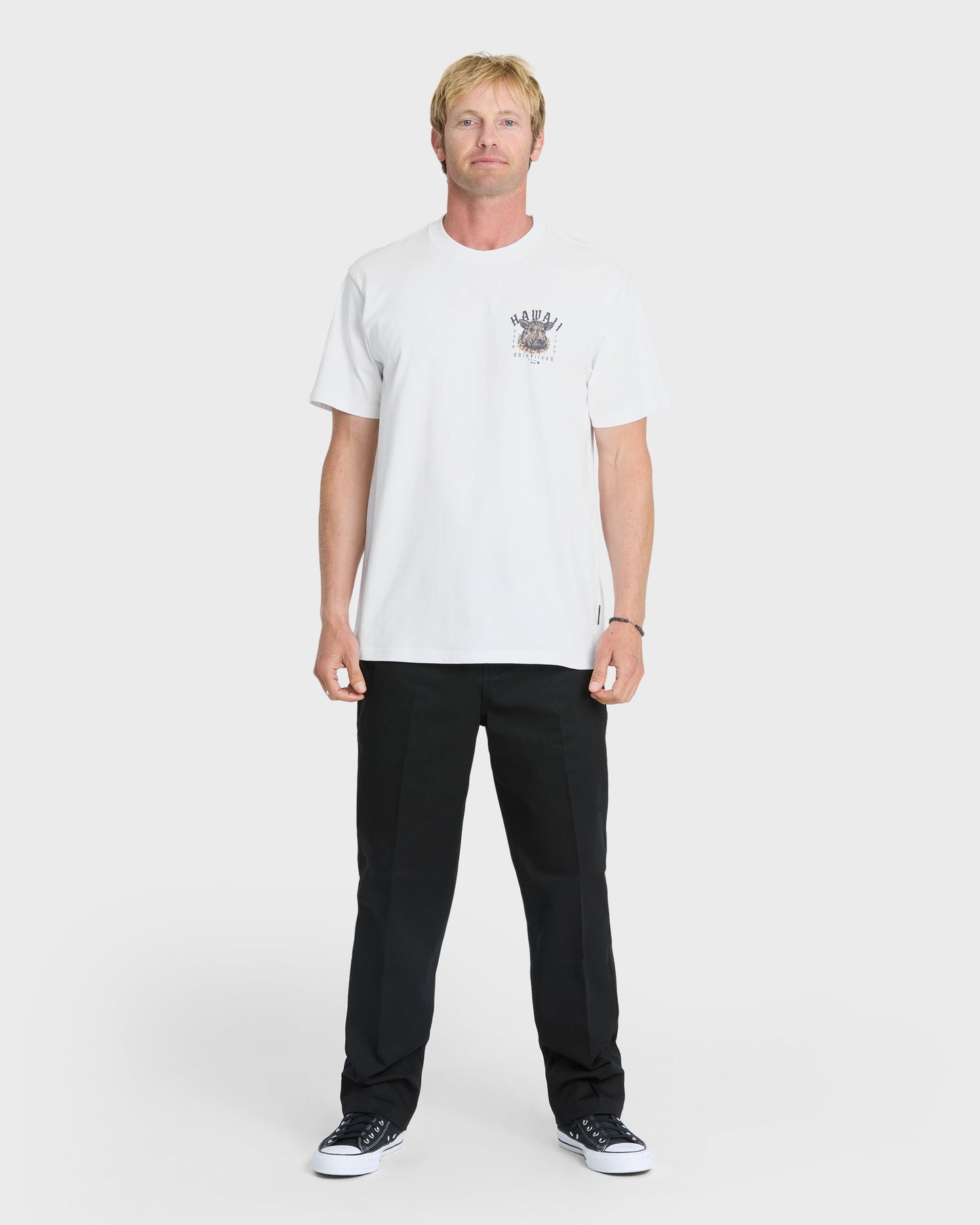 Hawaii Kalua Short Sleeve Cotton T-Shirt - White