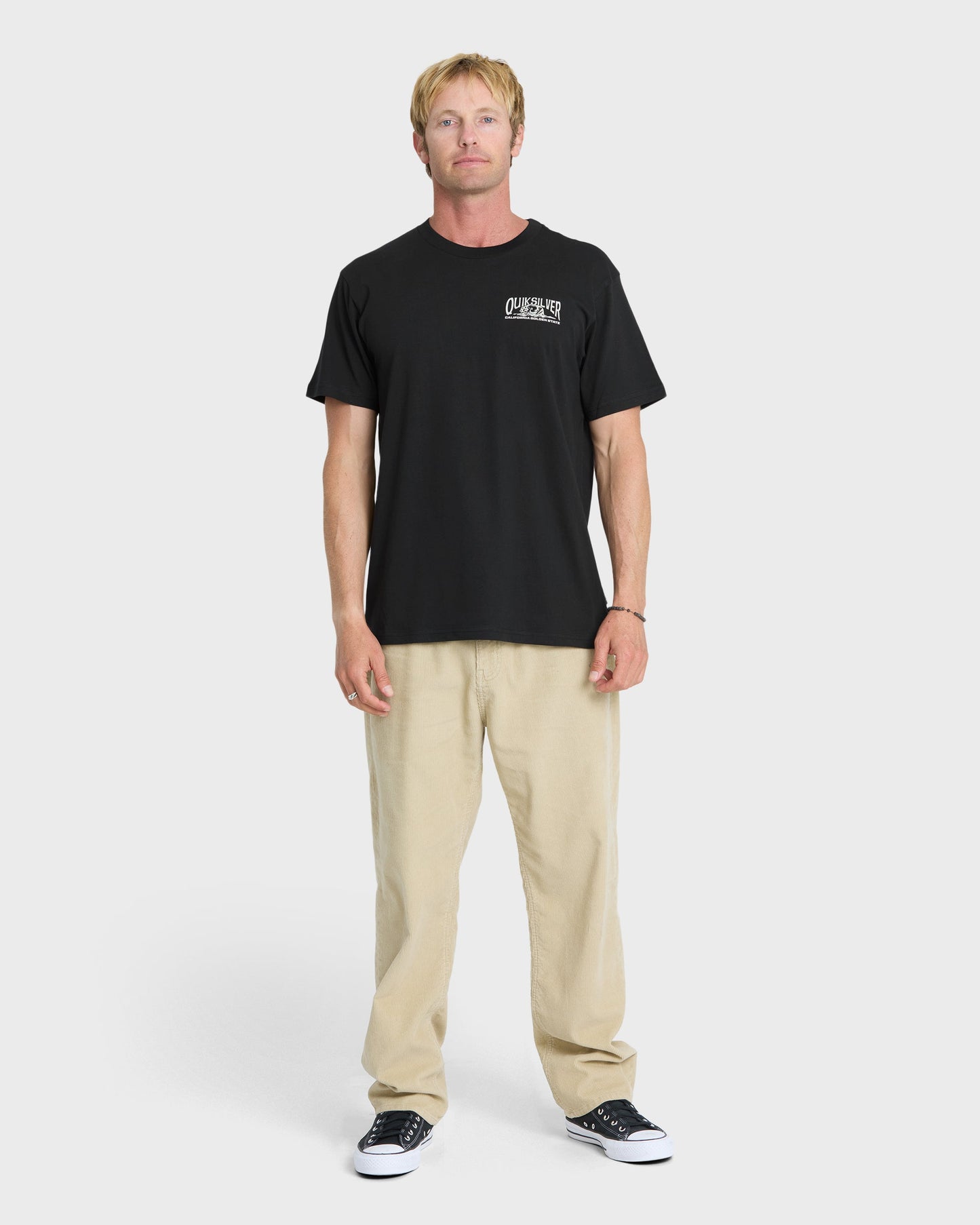 California Dreamer Classic Short Sleeve Knit T-Shirt - Black