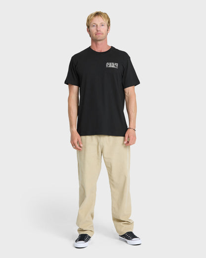 California Dreamer Classic Short Sleeve Knit T-Shirt - Black