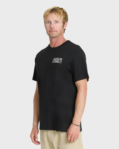 California Dreamer Classic Short Sleeve Knit T-Shirt - Black
