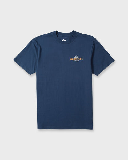 Hawaii Barb Wire Classic Short Sleeve Cotton T-Shirt - Dark Denim