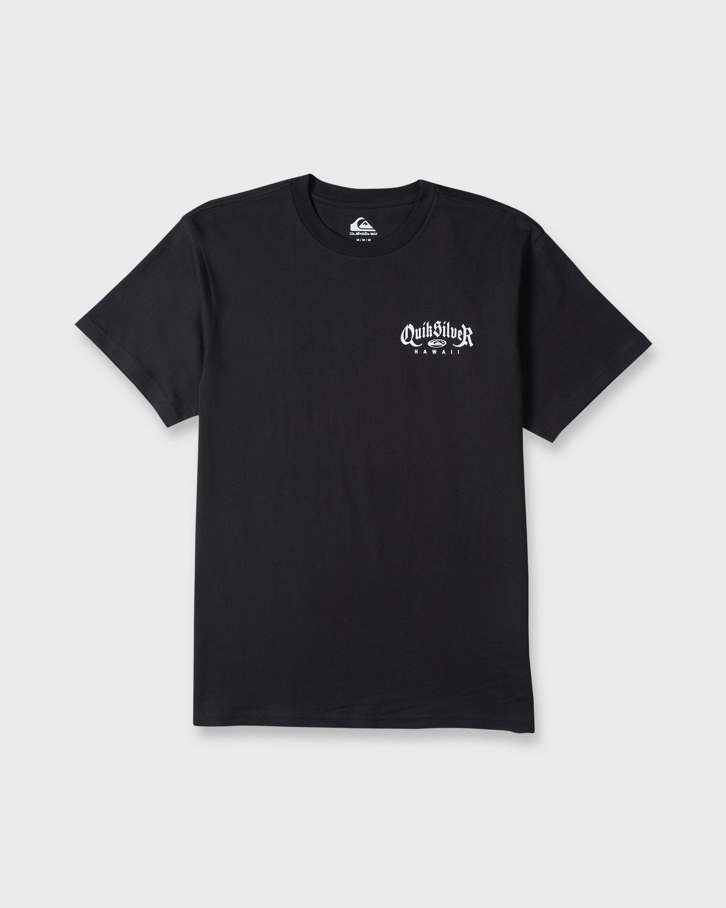 Hawaii Old English Classic Short Sleeve Knit T-Shirt - Black