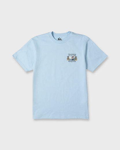 Grateful Cali Classic Short Sleeve Knit T-Shirt - Skyway Heather