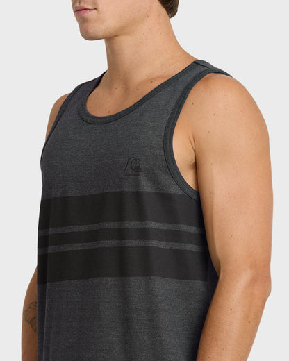 Original Stripe Tank Top - Charcoal Heather
