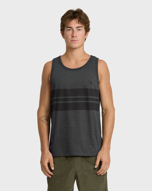 Original Stripe Tank Top - Charcoal Heather