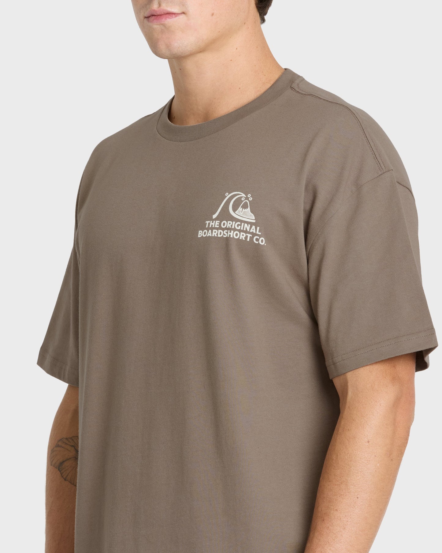 OG Surf Company ORG Short Sleeve Cotton T-Shirt - Pine Bark