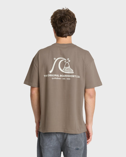 OG Surf Company ORG Short Sleeve Cotton T-Shirt - Pine Bark